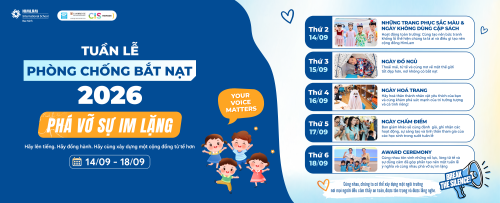 ANTI-BULLYING WEEK 2026: BREAK THE SILENCE – PHÁ VỠ SỰ IM LẶNG